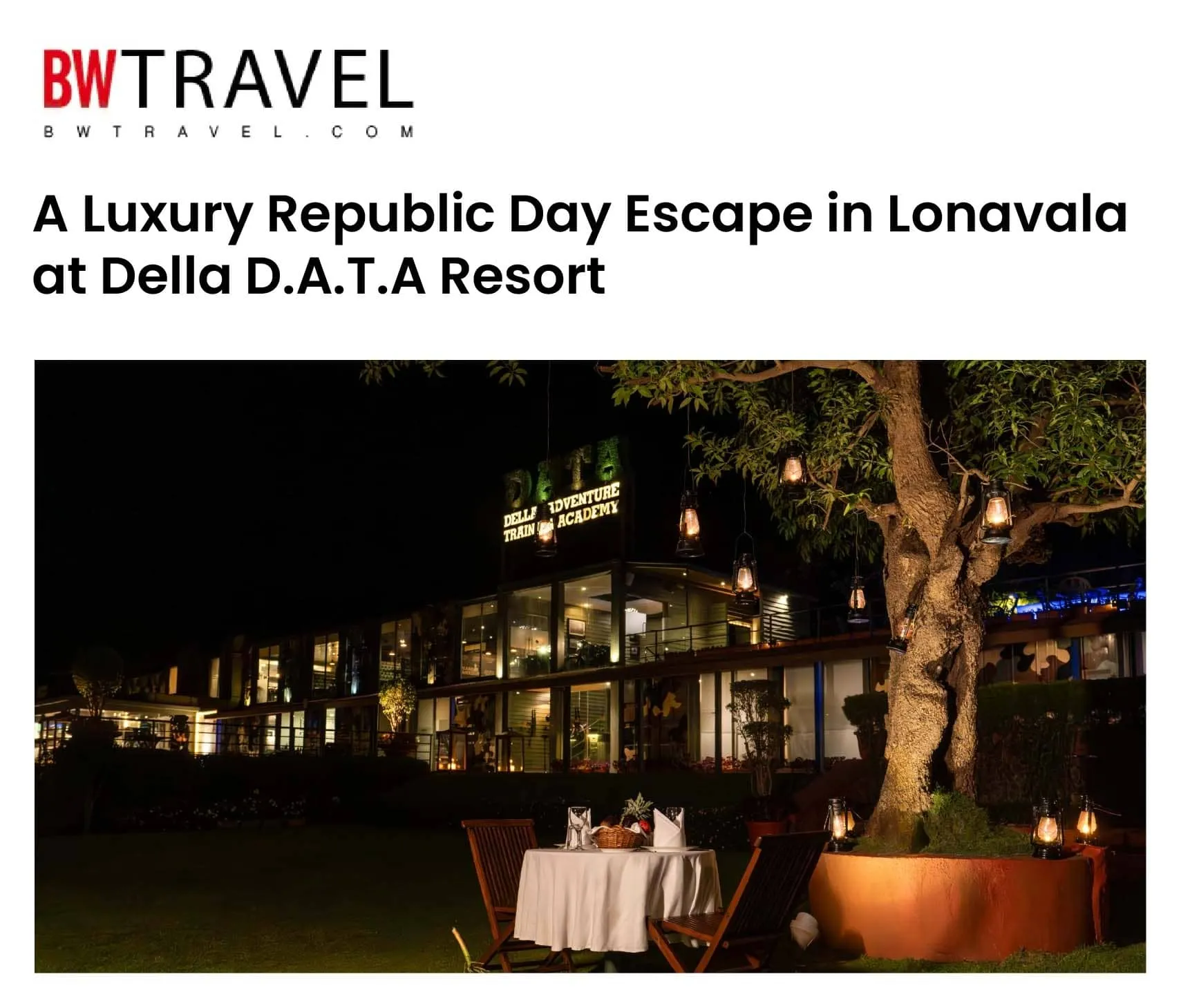 A Luxury Republic Day Escape in Lonavala at Della D.A.T.A Resort
