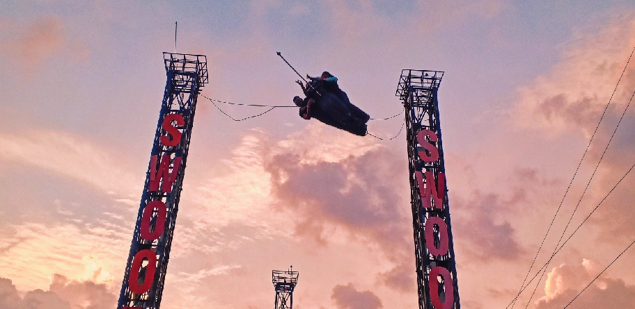 Enjoy India's only Swoop Swing at Della Adventure Park