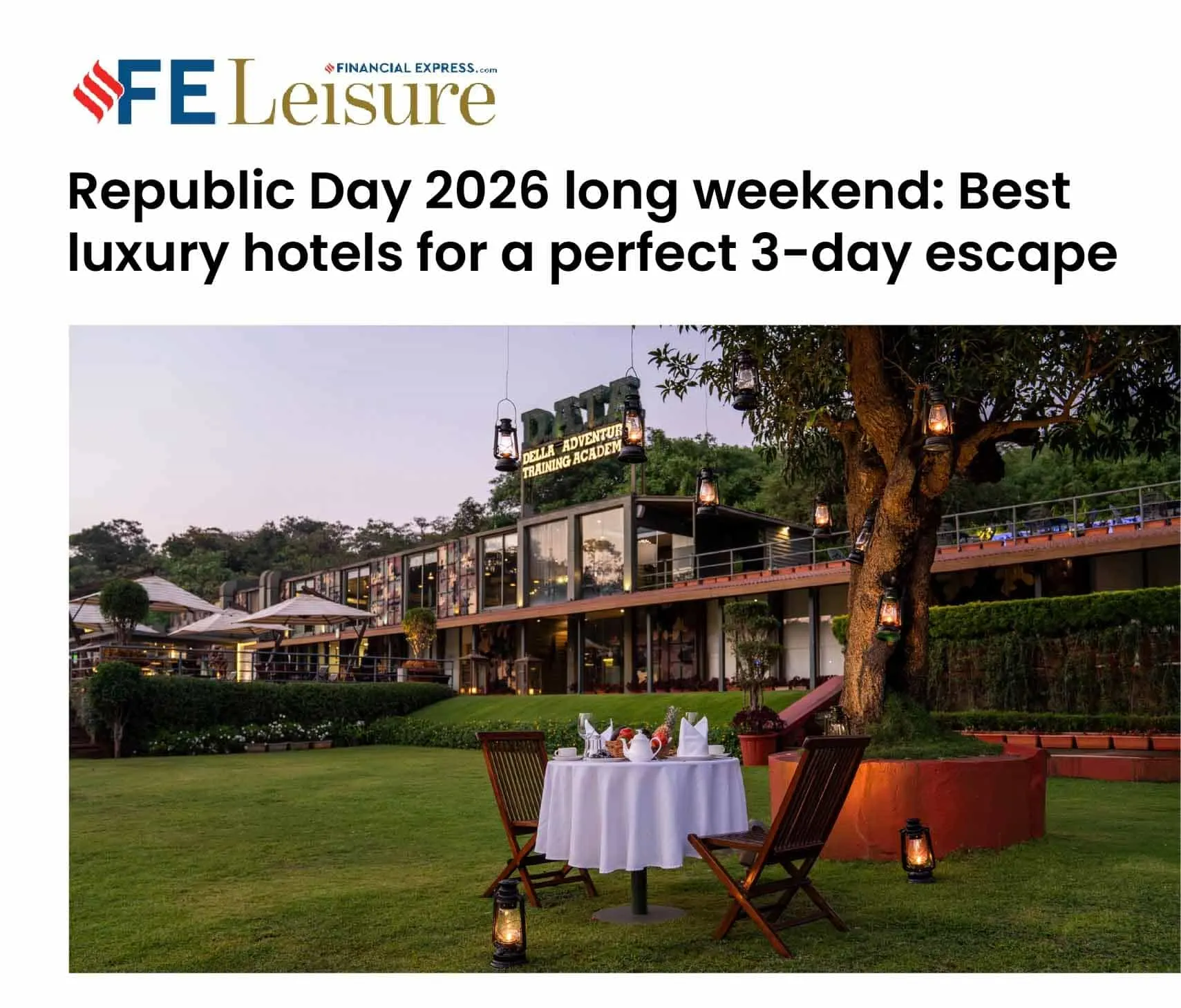 Republic Day 2026 long weekend: Best luxury hotels for a perfect 3-day escape