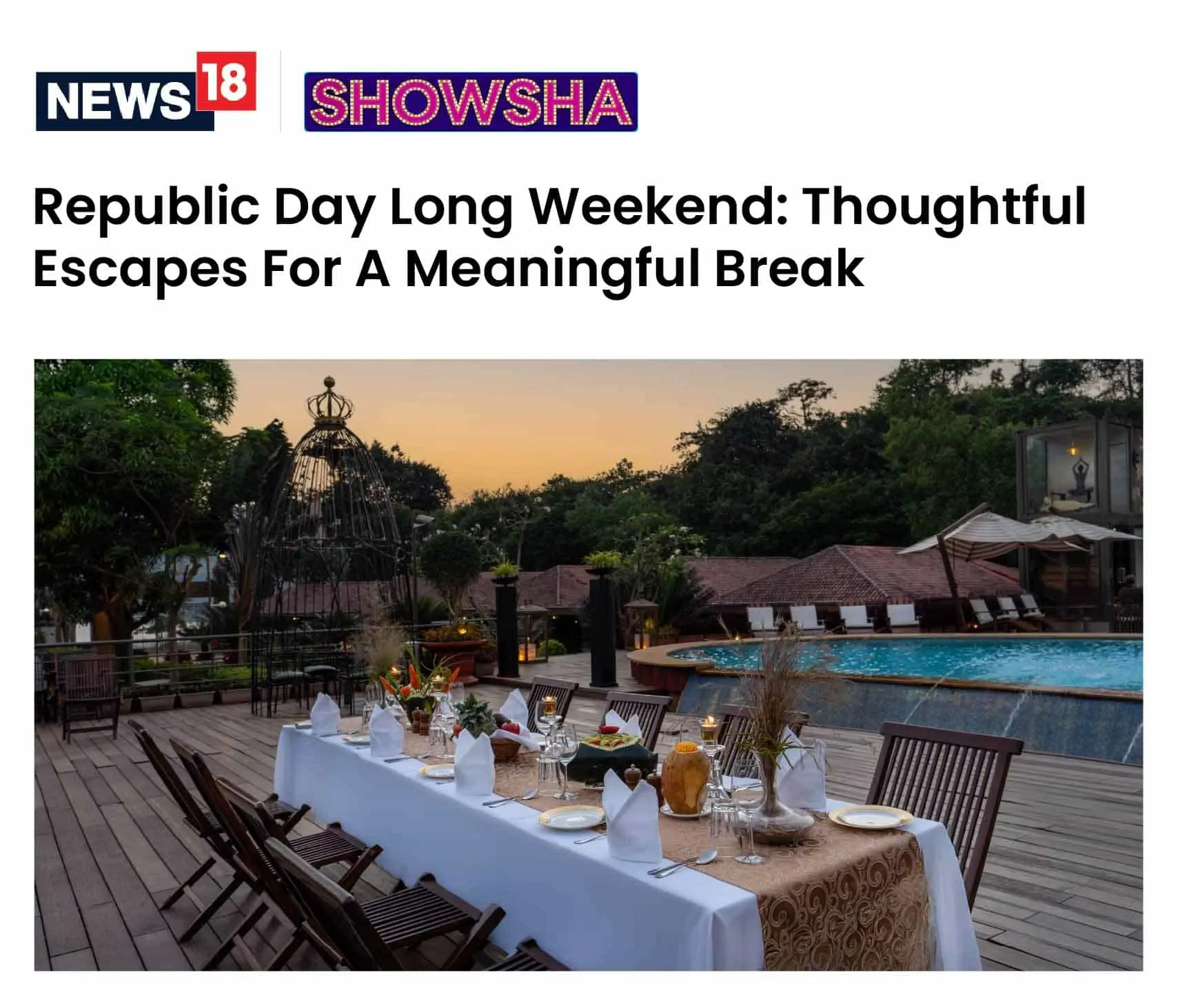 Republic Day Long Weekend: Thoughtful Escapes For A Meaningful Break
