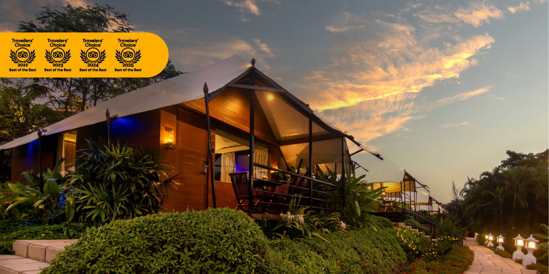 Camp Della Resort | Luxurious hill-side tents