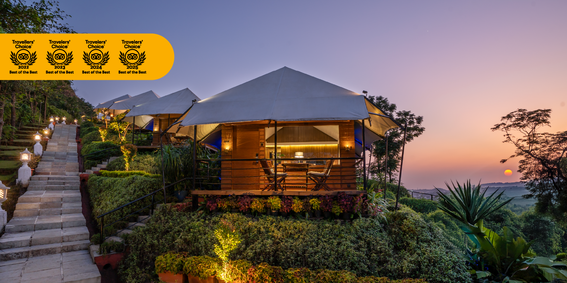 Camp Della Resort | Luxurious hill-side tents