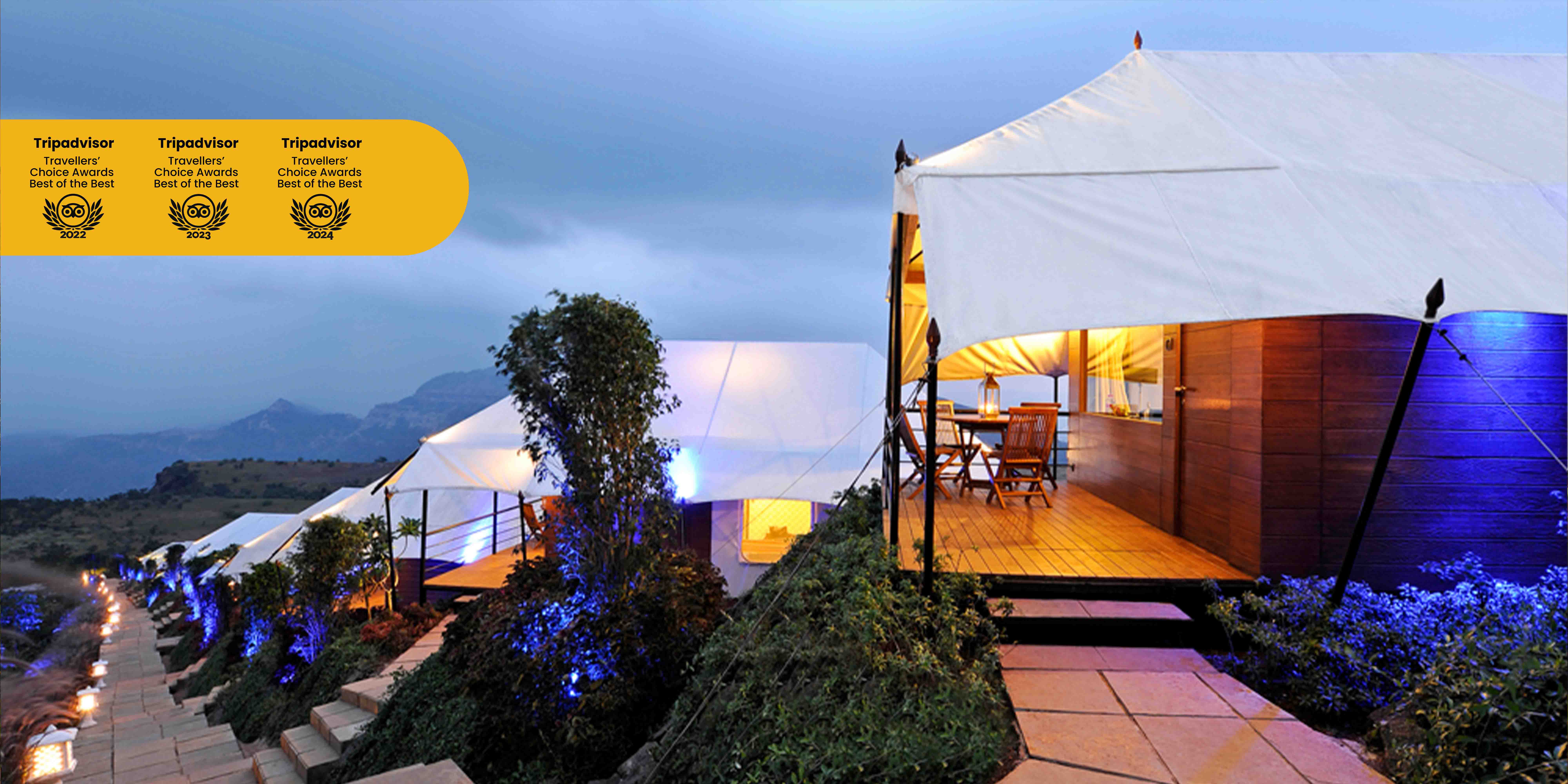 Camp Della Resort | Luxurious hill-side tents