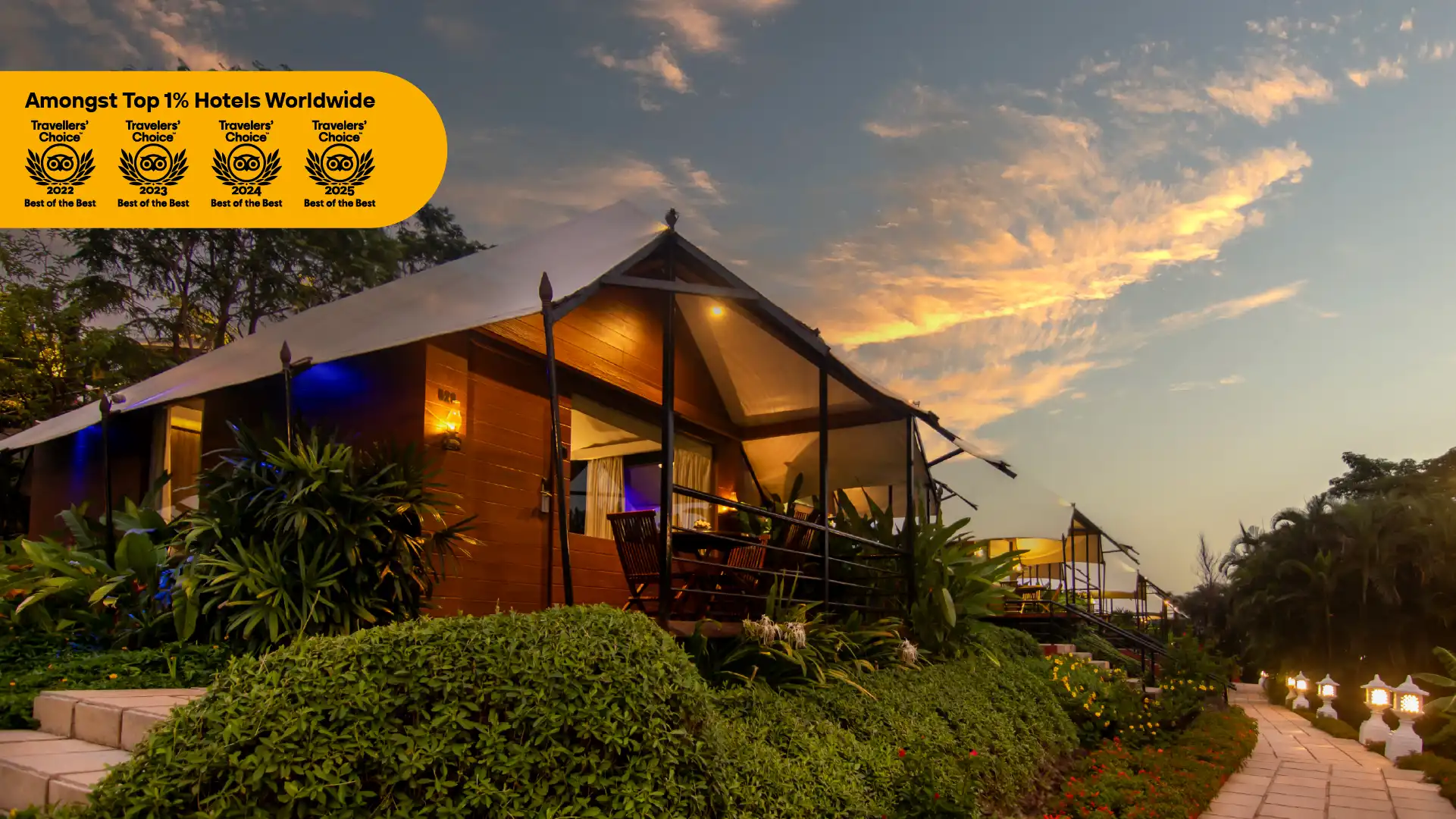 Camp Della Resort | Luxurious hill-side tents