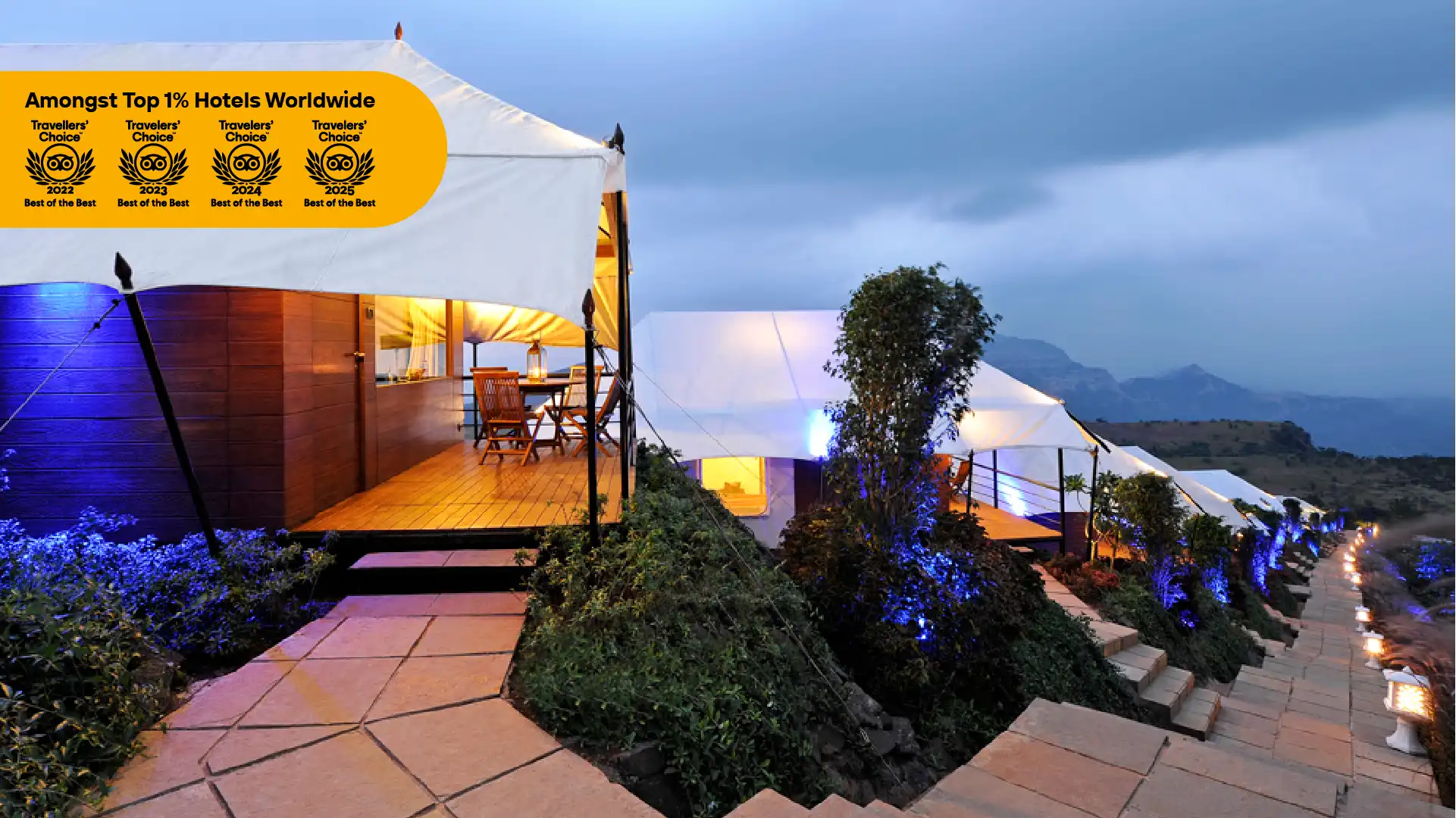 Camp Della Resort | Luxurious hill-side tents